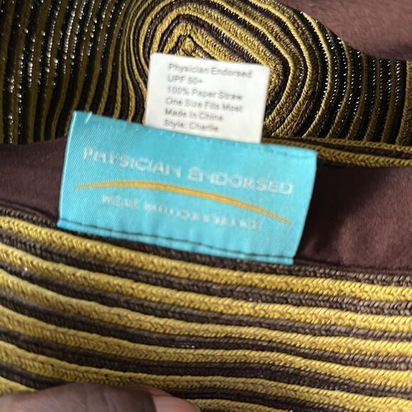 Physician Endorsed Paper Straw Hat OSFM - Picture 5 of 5